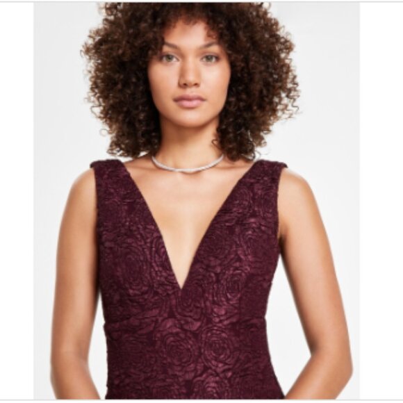 Siena Stretch Floral Jacquard Mini Dress - Picture 2 of 4